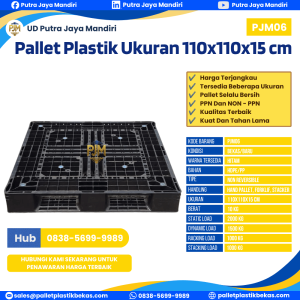 Pallet Plastik Bekas/Baru Ukuran 110x110x15 - PJM06