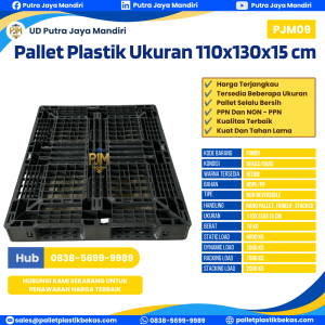 Pallet Plastik Bekas/Baru Ukuran 110x130x15 - PJM09